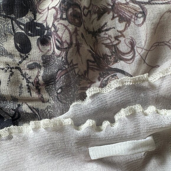 rare 90s jean paul gaultier scarf wrap ups grape print - Picture 5 of 13